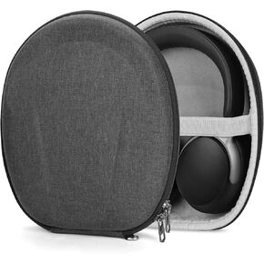 Geekria Shield Case Compatible with Sony WH-CH720N, WH-CH520, WH-CH510, WH-CH710N Case Replacement Protective Hard Shell Travel Carrying Bag with Cable Storage (Grey)