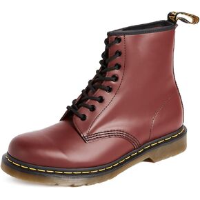 Dr. Martens Unisex 1460 Smooth Leather 8 Eye Boot, Green, 14 Women/13 Men