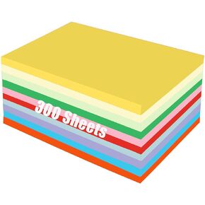 600 Sheets 10 Colors Colored Paper A4 Printer Paper Copy Paper Stationery Paper Multipurpose Colored Printing Paper Origami Paper for DIY Kids Art Craft 8.3" X 11.7", 70gsm