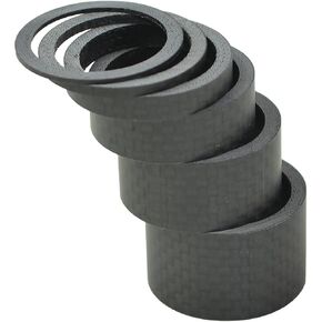 1" WORLDS LIGHTEST Carbon Fiber Headset Spacer Set: 2,3,5,10,15,20mm