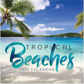 TF PUBLISHING 2025-2026 Beaches مخطط جيب شهري صغير لمدة عامين - شبكة تقويم كبيرة مكونة من صفحتين وقسم ملاحظات مبطن في الخلف - مخطط يومي شهري للمحفظة - 3.5 بوصة × 6.5 بوصة