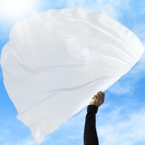 Wuchieal 1 Piece 74'' * 55'' Large Metallic color Flag with Flexible Rod, Church Liturgical Praise Prophetic Worship Adoration Dance Banner Worship Streamer, Practice Play Flags Gold in Saudi Arabia