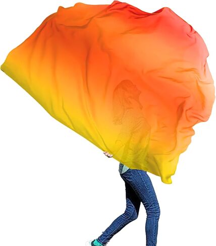 Wuchieal 1 Piece 74'' * 55'' Large Metallic color Flag with Flexible Rod, Church Liturgical Praise Prophetic Worship Adoration Dance Banner Worship Streamer, Practice Play Flags Gold in Saudi Arabia