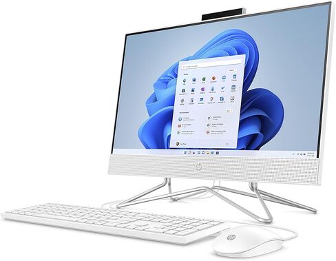 كمبيوتر مكتبي HP الكل في واحد مقاس 22 بوصة، شاشة FHD، Intel N200، ذاكرة الوصول العشوائي 8 جيجابايت، 256 جيجابايت SSD، Intel UHD Graphics، Windows 11 Home، 22-dg0012 (2024) in Kuwait