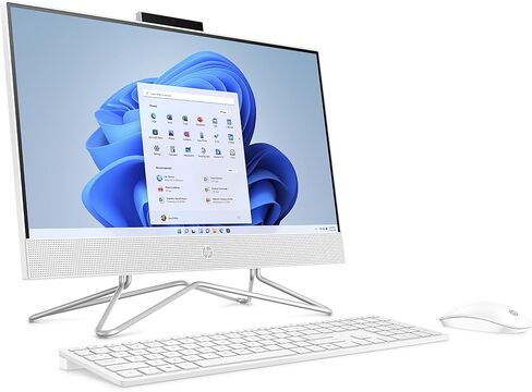كمبيوتر مكتبي HP الكل في واحد مقاس 22 بوصة، شاشة FHD، Intel N200، ذاكرة الوصول العشوائي 8 جيجابايت، 256 جيجابايت SSD، Intel UHD Graphics، Windows 11 Home، 22-dg0012 (2024) in Kuwait