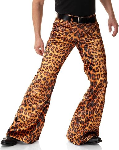 Mens Bell Bottom Velvet Pants 60s 70s Disco Outfits for Men Vintage Flared Jeans in Saudi Arabia