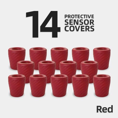 14 PACK Protective Golf Club Sensor Covers. Compatible with Garmin Approach CT10, Arccos Smart Sensors, Golf Pad Tag & Other GPS Club Tracking Sensors. Fits from Standard to Jumbo Sized Grips. in Saudi Arabia