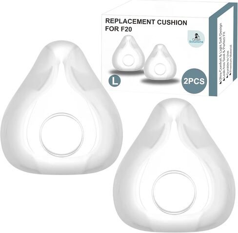 2 Pack Replacement Cushion Compatible with F20 (Medium) AirFit AirTouch CPAP Mask, Premium and Snug Fit, Soft and Durable Material, Covers Nose and Mouth, Medium in Saudi Arabia