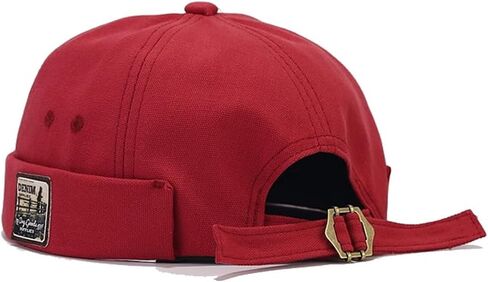Quanhaigou Brimless Sailor Cap,Adjustable Rolled Cuff Skull Beanie Hats for Men Women in Kuwait