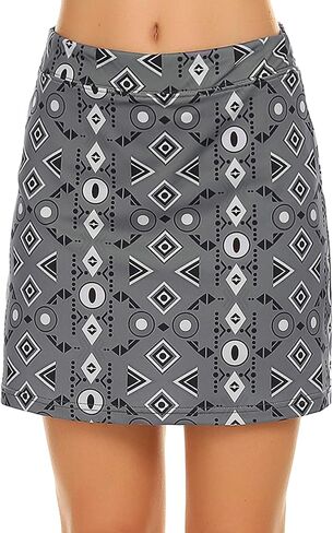Ekouaer Athletic Skirt Womens Skorts with Pockets High Waisted Pickleball Skirts Short Tennis Skorts,Grey Camo XL in Saudi Arabia