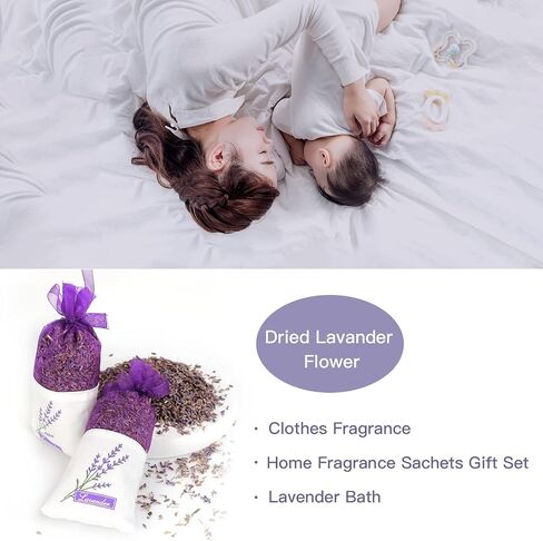Scented Sachets, Lavender Sachets, Home Fragrance Sachets Gift Set, Sachet, Bags for Drawers and Closets for Mom(16 Packs) Linen, Lavender, Vanilla, Cotton, for Mom in Saudi Arabia