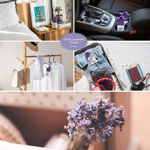 Scented Sachets, Lavender Sachets, Home Fragrance Sachets Gift Set, Sachet, Bags for Drawers and Closets for Mom(16 Packs) Linen, Lavender, Vanilla, Cotton, for Mom in Saudi Arabia