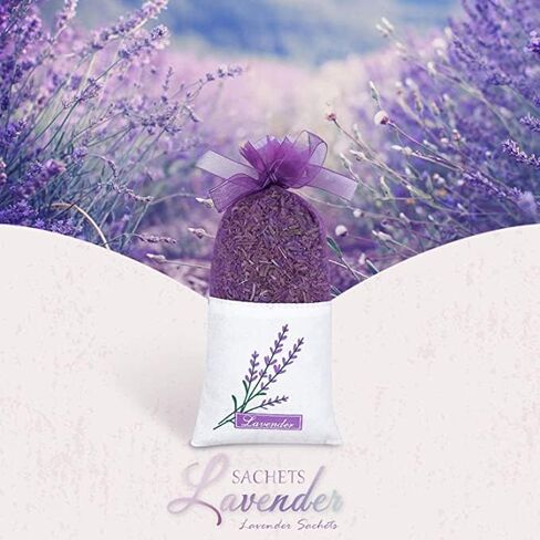 Scented Sachets, Lavender Sachets, Home Fragrance Sachets Gift Set, Sachet, Bags for Drawers and Closets for Mom(16 Packs) Linen, Lavender, Vanilla, Cotton, for Mom in Saudi Arabia