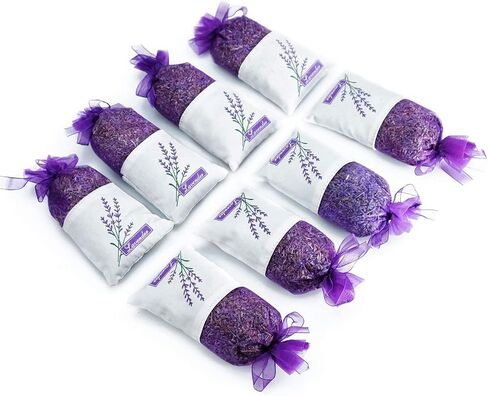Scented Sachets, Lavender Sachets, Home Fragrance Sachets Gift Set, Sachet, Bags for Drawers and Closets for Mom(16 Packs) Linen, Lavender, Vanilla, Cotton, for Mom in Saudi Arabia