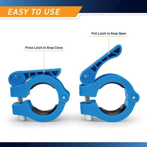 Marcy Olympic Barbell Lock Collar Clips to Secure Olympic Weight Plates on an Olympic Bar - OBC-7RD in Kuwait