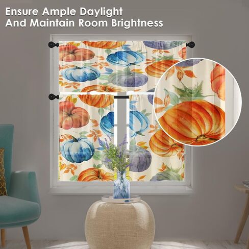 هالوين قلعة المطبخ ستائر الهيكل العظمي الجمجمة نافذة الستائر الستارة والطبقة مجموعة 36 بوصة، مضحك شجرة القوطية قضيب جيب قصيرة الطبقة الستار للغرفة، الرعب مخيف مقهى صغير ديكور المطبخ in Kuwait