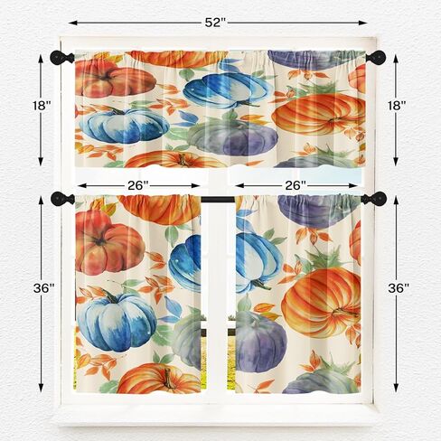 هالوين قلعة المطبخ ستائر الهيكل العظمي الجمجمة نافذة الستائر الستارة والطبقة مجموعة 36 بوصة، مضحك شجرة القوطية قضيب جيب قصيرة الطبقة الستار للغرفة، الرعب مخيف مقهى صغير ديكور المطبخ in Kuwait