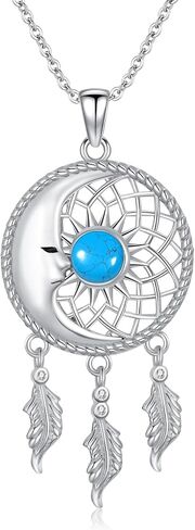 حلم الماسك Moonstones قلادة 925 الفضة الاسترليني قلادة القمر حلم الماسك قلادة قلادة حلم الماسك مجوهرات Moonstones مجوهرات الشمس قلادة هدايا للنساء الفتيات صديقة in Kuwait