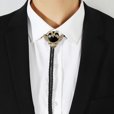 Joxevyia Bolo Tie for Men Southwestern Cowboy Bolo Ties Womens Rodeo Guitar Leather Necktie Vintage Bolo Necklace for Boys Western Gift for Him in Kuwait