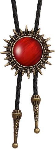 Joxevyia Bolo Tie for Men Southwestern Cowboy Bolo Ties Womens Rodeo Guitar Leather Necktie Vintage Bolo Necklace for Boys Western Gift for Him in Kuwait