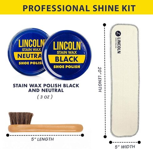 Lincoln Premium Military Shine with Polish, Applicator & Buffing Cloth in Saudi Arabia