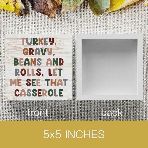 Rustic Halloween Wooden Box Sign Fall Cute Sign Farmhouse Decorative Wood Box Sign Block Plaque for Wall Desk Home Bathroom Decoration 5 x 5 Inches in Saudi Arabia