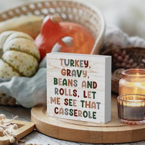 Rustic Halloween Wooden Box Sign Fall Cute Sign Farmhouse Decorative Wood Box Sign Block Plaque for Wall Desk Home Bathroom Decoration 5 x 5 Inches in Saudi Arabia