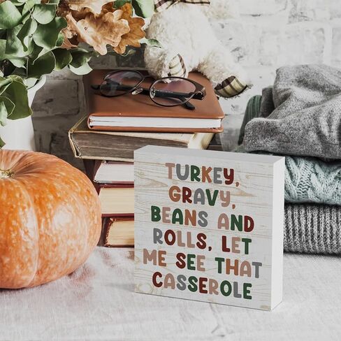 Rustic Halloween Wooden Box Sign Fall Cute Sign Farmhouse Decorative Wood Box Sign Block Plaque for Wall Desk Home Bathroom Decoration 5 x 5 Inches in Saudi Arabia