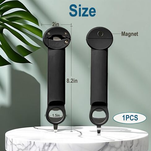 فتاحة زجاجات بيرة مغناطيسية متعددة الوظائف قابلة للسحب بدون غطاء قابلة للتعديل، فتاحة زجاجات مرطبان لكبار السن (أبيض) in Kuwait