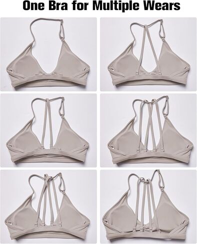 YEOREO Workout Sports Bras for Women Padded Strappy Open Back Gym Bra Lorelie Light Impact Criss Cross Yoga Crop Top in Kuwait