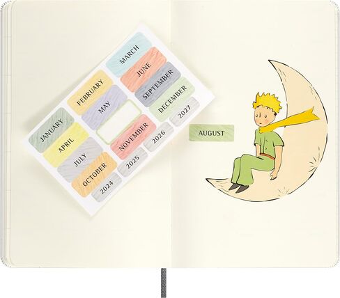 دفتر ملاحظات Moleskine إصدار محدود Le Petit Prince، كبير، مسطر، أسود، غطاء صلب (5 × 8.5) in Kuwait