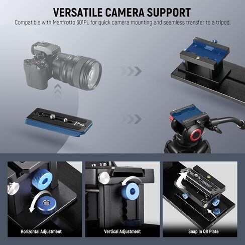 NEEWER Teleprompter مع حامل كاميرا من نوع Arca، أحذية باردة، جهاز تحكم RT113 لتطبيق NEEWER Teleprompter، التدريس عبر الإنترنت/Vlogger/مطالبة البث المباشر لجهاز iPad اللوحي، تجميع مجاني، X12II in Saudi Arabia