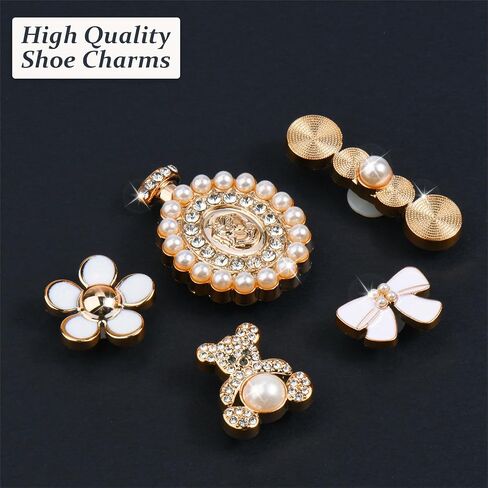 Bling Shoe Charms for Women and Girls Charms for Sneakers Cute Shoe Decoration for DIY Decoration Rabbit Bear Designs for Gifts in Saudi Arabia