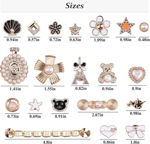 Bling Shoe Charms for Women and Girls Charms for Sneakers Cute Shoe Decoration for DIY Decoration Rabbit Bear Designs for Gifts in Saudi Arabia