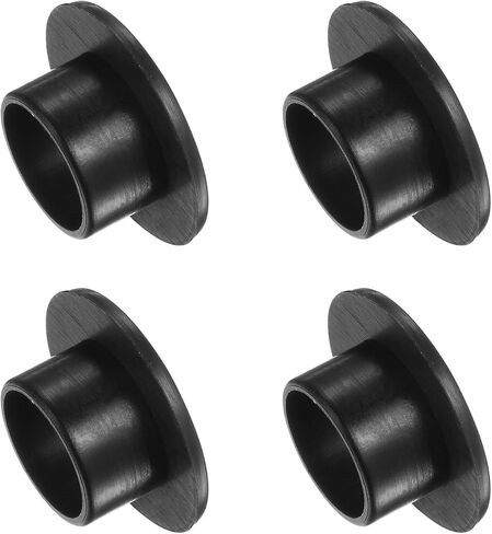 4pcs Nylon Flanged Sleeve Bearings [6mm Bore x 10mm OD x 28.5mm Length] Nylon Plastic Bushings for Shaft, White in Saudi Arabia
