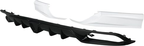 3 قطع من شفة المصد الخلفي مع ضوء الفرامل + مريلة الزاوية الخلفية استبدال أسود لامع لسيارة Honda Accord 10TH X Sedan (الرياضة والتجول) 2018-2022 in Kuwait