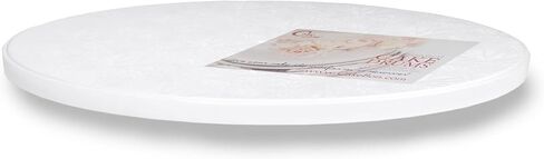 Cakebon White Plastic Reusable Cake Boards 12 Inch Round - 1/2 Inch Thick Cake Board or Cake Drum, Sturdy Cake Base, Ideal for 10 Inch Cake, 12-Pack in Saudi Arabia
