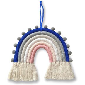 Boho Rainbow Wall Hanging, Macrame Rainbow Wall Hanging Boho Rainbow Decor Rainbow Wall Decor for Baby Room Decor Baby Shower Nursery Decor Home Decor