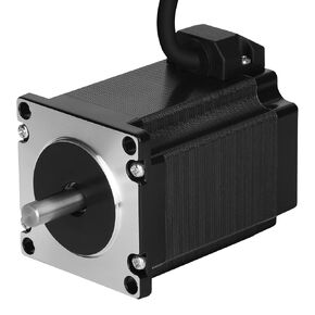 57 Nema 23 Stepper Motor High Torque Low Noise 110MM Bipolar 4.2A 1.8 Deg(2000steps/rev) 3300mNm/467.31oz.in 2 Phase 4 Lead for Automation/3D Printer/CNC Machine/Medical Devices