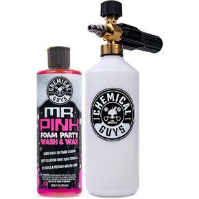Chemical Guys EQP368 TORQ Professional Snow Foam Cannon Car Wash Snow Foamer + HydroSuds Ceramic SiO2 Foaming Car Wash Soap 16 fl oz (Safe for Cars, Trucks, & More) Works With Pressure Washer