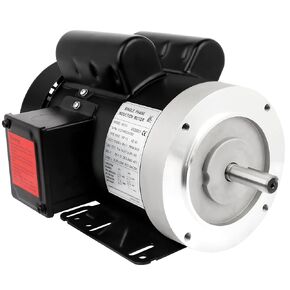 2HP Electric Motor 3450 RPM General Purpose Single Phase Motor 56C Frame 115V/230V 5/8"Shaft Diameter Rolled Steel Shell TEFC 60HZ