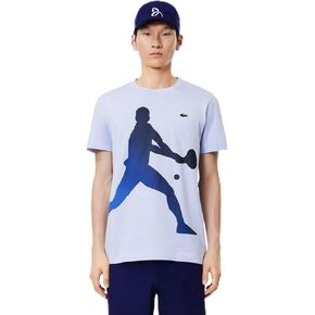 Lacoste Men's Short Sleeve Regular Fit Tennis Performance Graphic Tee Shirt