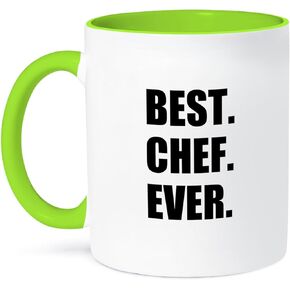 3dRose mug_179767_1 Best Chef Ever - Text Gifts For World Greatest Cook And Cooking Fans Ceramic Mug, 11 oz