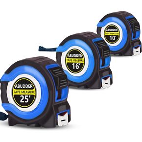 3 عبوات من أشرطة القياس، شريط قياس (10 بوصة، 16 بوصة و25 بوصة)، شريط قياس سهل القراءة قابل للسحب بكسور 1/8، شريط قياس in Kuwait