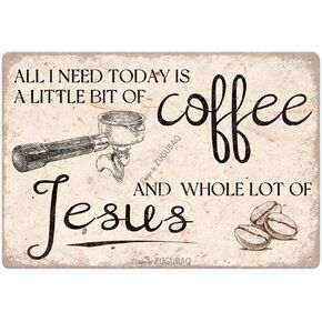 Coffee Tin Sign Today's Good Mood Is Sponsored By Coffee Funny Metal Signs Decor For Home Kitchen Cafe Counter Bar Farmhouse Office 8X12 Inch Vintage Hanging Plaque Decorations Coffee Lover Gift