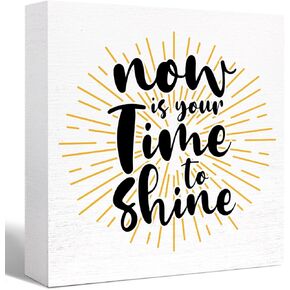 Inspirational Wood Box Sign I Match Energies So You Can Go Ahead and Decide How We're Going to Act Today Wooden Block Sign Motivational Desk Décor for Home Office Cubicle Table Décor