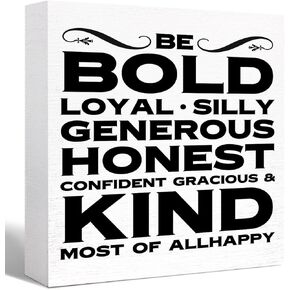 Inspirational Wood Box Sign I Match Energies So You Can Go Ahead and Decide How We're Going to Act Today Wooden Block Sign Motivational Desk Décor for Home Office Cubicle Table Décor