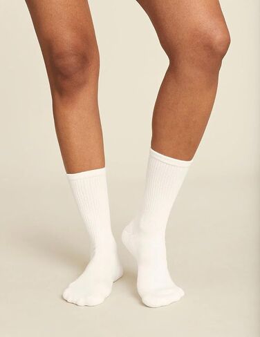 6 Pairs Black And White Long Crew Socks for Women Thin Casual Mid Calf Socks (Size 6-11) in Saudi Arabia