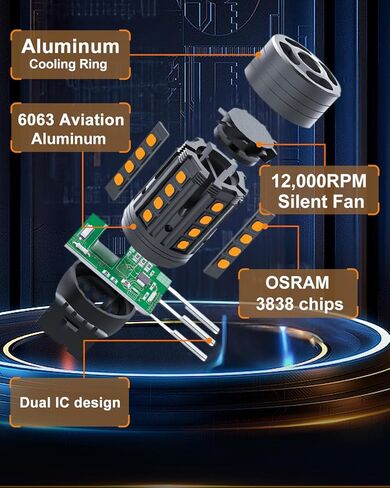 2024 جديد CANBUS 7440/7443 LED لمبة أضواء الفرامل الحمراء، 7441 7444 T20 992 W21W استبدال LED لأضواء وقوف السيارات الخلفية، مقاومة مدمجة مضادة للفلاش خالية من الأخطاء (حزمة من 2) in Kuwait