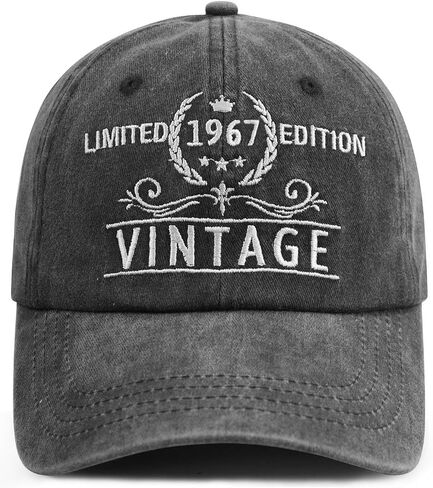 Limited Edition 1960 1961 1962 1963 1964 1965 1966 1967 1968 1969 Hat for Men Women, Funny Gifts Baseball Cap in Saudi Arabia